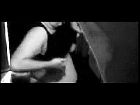 Hidden camera spying on foreign college girl with big tits changing in the pool house