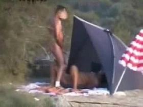 Mature pervert bitch at the beach 2