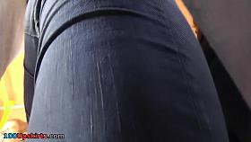 Smooth skin legs and hawt panty up petticoat