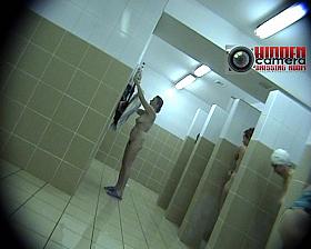 Sexy and arousing spy cam video made in the gym shower