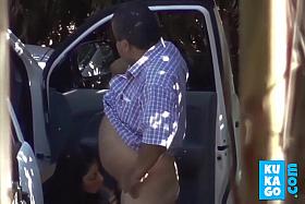 Fat Man Fucks A Sexy Latina Prostitute In Forest