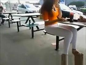 Hot nextel worker in tight pants