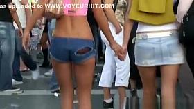 Peeping for ass in Jeans, Pants and Spande