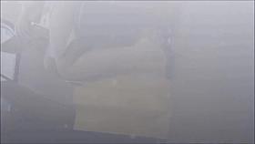 Candid Business Lady Feet & Legs Shoeplay on Train Nylons