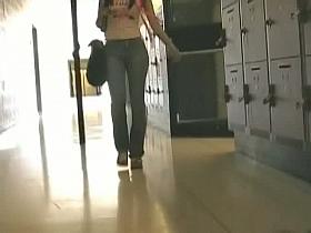 A splendid piece of ass in a street candid video