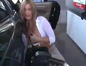 Blonde Flashing In Public