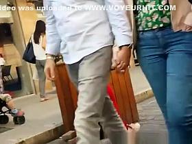 Nice asses in tight pants and shorts