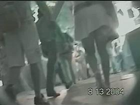 Public upksirt amateur brunette teen