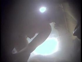 The bottom of dressing room woman is getting spied