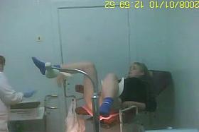 Clip is showing a medical exam of a stunning chick