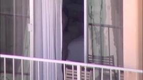 HI Voyeur Couple bj in the window