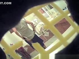 Mature changing her clothes for bed