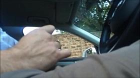 New Dick flash from car to black girl - long look