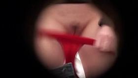 Blonde amateur pissing gets shot through the hole in wall