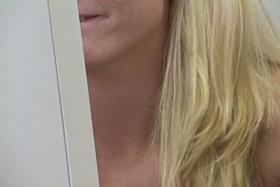 Blonde voyeur video