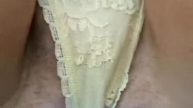 A close up of her crotch