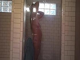 Spy cam bbw wife in shower