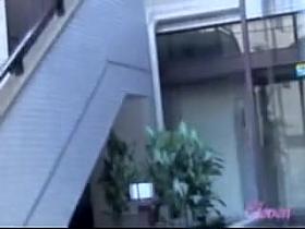 Just as she tried to enter inside she got skirt sharked