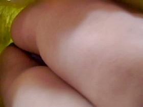 Sexy mature ass with busty cheeks upskirt