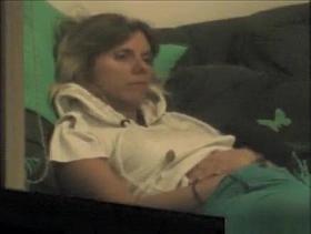 Stephanie alone at home