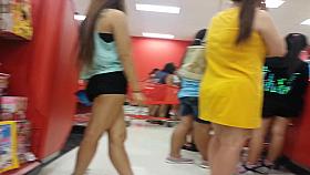 cute young asian girl in shorts 1