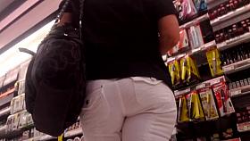 sexy milf white pants Nice ass at Wang teens