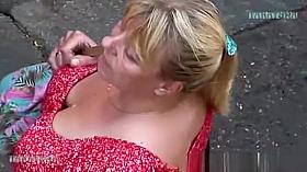 Insight into the neck of an elderly woman