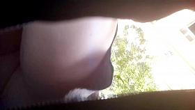 Upskirt 25 - Very quick blue dress