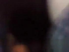 Drunk blonde madam pissing in the back of the bus