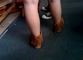 Belly and Booty Close Up in Jean Short