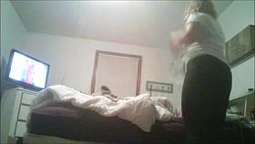 REAL Hidden Cam! Kasey getting naked before bed