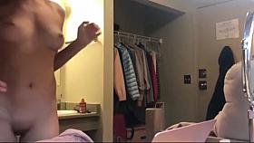 my sister naked in our hotel room