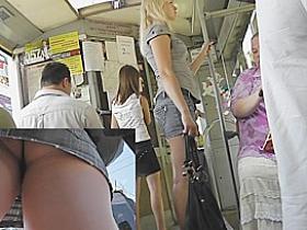 Fabulous blond upskirt clip