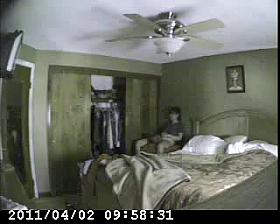 Voyeur sex video shows a couple shagging