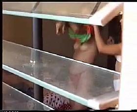 Peeping at 2 Brazilian Girls Getting Dressed - Voyeur