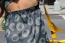 See Thru Skirt Thong Public