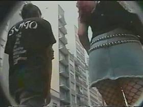 Net stocking teen bitch voyeur street video