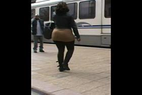 Brown Tights BBW Skirt Booty Ass