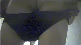 Black swimsuit and black lingerie changing room spy cam vid