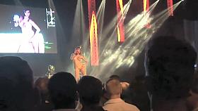 Half naked neighbor on balcony