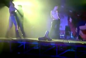 Girls get naked at concert