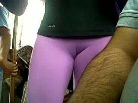Camel toe in Public Transport