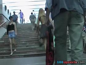 Cutie in pleated petticoat