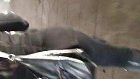 Transparent booty shorts in spandex