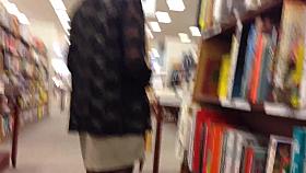 Upskirt of super cute middle eastern girl