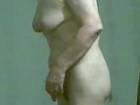 Lucky guy spying mum through window