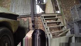 Skinny busty gal banged good by cop