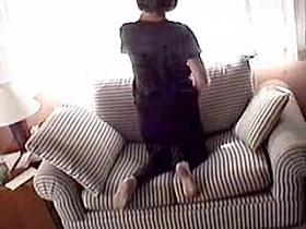 Hidden cam wife lookin at the gardner