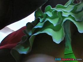 Trickling love tunnel upskirt clip