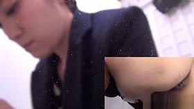 Asian babes pee in public